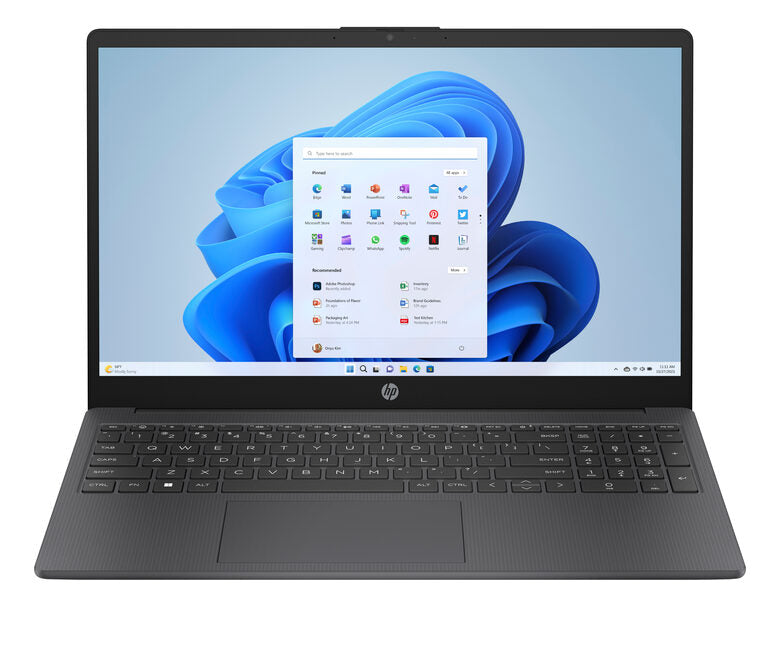 HP 15-fc0027nl AMD Ryzen™ 3 7320U Computer portatile 39,6 cm (15.6") Full HD 8 GB LPDDR5-SDRAM 256 GB SSD Wi-Fi 6 (802.11ax) Windows 11 Home in S mode Grigio