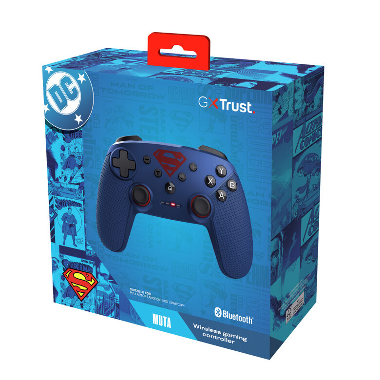 Trust GXT 542SM Muta Blu Bluetooth/RF/USB Gamepad Android, Nintendo Switch, Nintendo Switch 2, Nintendo Switch Lite, Nintendo Switch OLED, PC, iOS