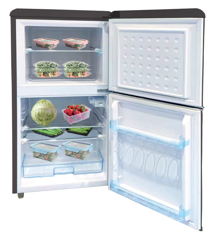 DCG Eltronic MF110BCDP Frigorifero con Congelatore Libera installazione Doppia Porta 110 L Nero
