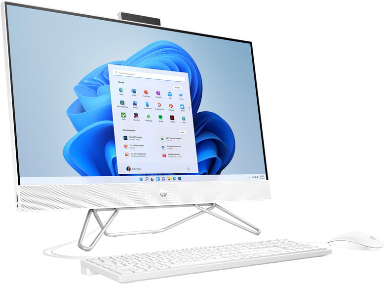 HP 27-cb1034nl Intel® Core™ i5 i5-1235U 68,6 cm (27") 1920 x 1080 Pixel PC All-in-one 8 GB DDR4-SDRAM 512 GB SSD Windows 11 Home Wi-Fi 6 (802.11ax) Bianco