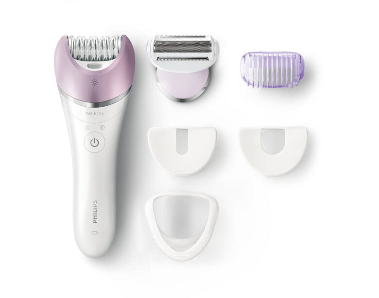 Philips Satinelle Advanced Epilatore Wet&Dry con 5 accessori per gambe, corpo e viso BRE635/00