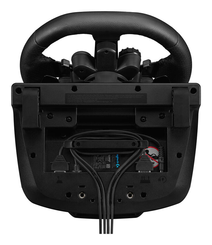 Logitech G Kit da corsa Logitech G923 SE: volante da corsa e pedali G923, TRUEFORCE, vera pelle + leva del cambio Driving Force - Per PS5, PS4, PC, Mac - Nero