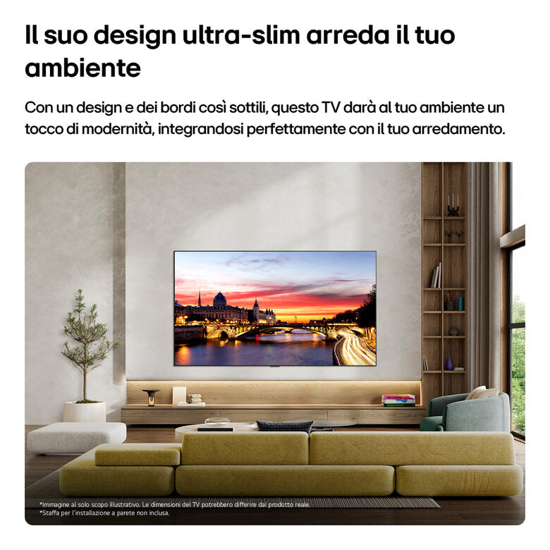 LG OLED evo AI 77'' Serie C6 OLED77C65LA, 4K, Hyper Radiant Color, Processore α11 Gen3, VRR 165Hz,G-Sync, SMART TV 2026