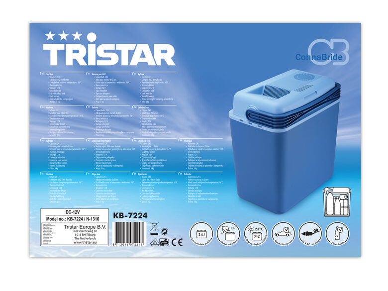 Tristar KB-7224 borsa frigo 24 L Elettrico Blu