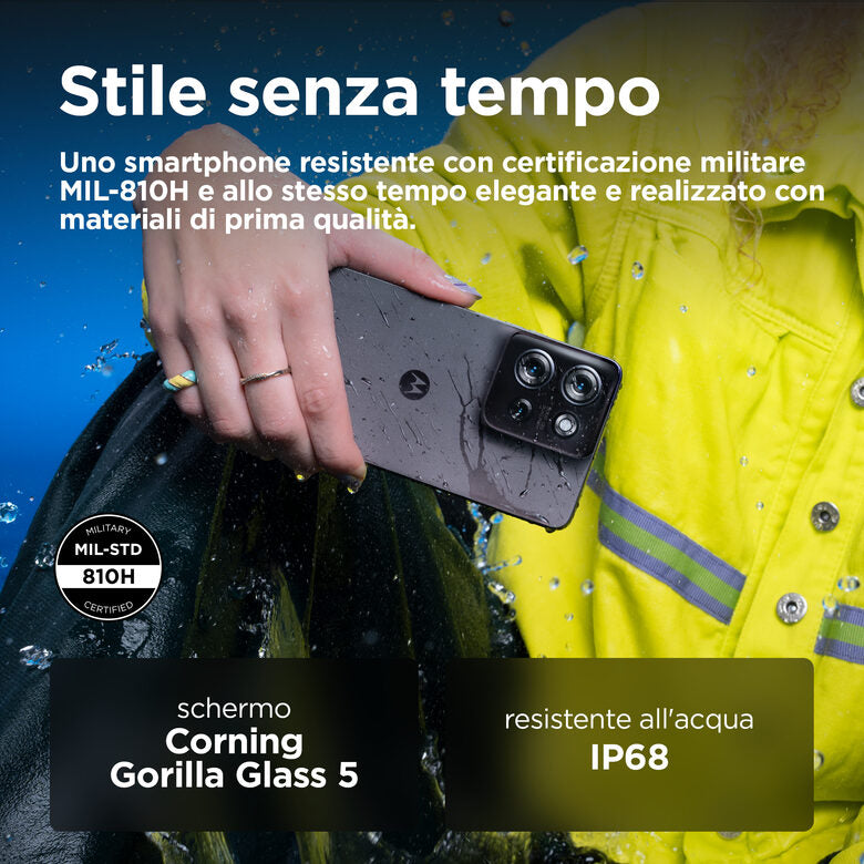 Motorola moto g75 5G 17,2 cm (6.78") Dual SIM ibrida Android 14 USB tipo-C 8 GB 256 GB 5000 mAh Grigio