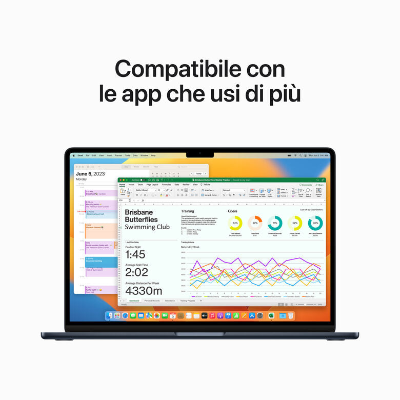 Apple MacBook Air 15" M2 8-core CPU 10-core GPU 512GB Mezzanotte