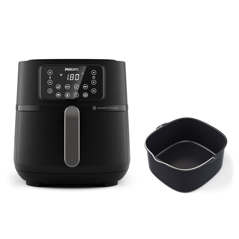 Philips 5000 series Airfryer 7.2L, Friggitrice ad aria 16-in-1, App per ricette , accessorio teglia HD9285/93