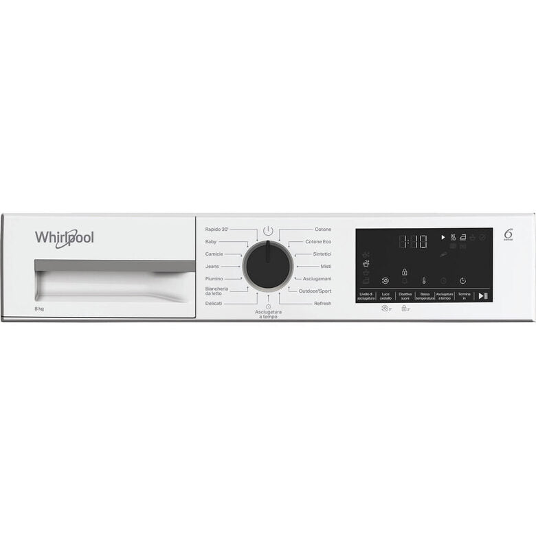 Whirlpool C WD 83M WBS IT, Capacità 8kg, classe D, colore White, Display digitale XL