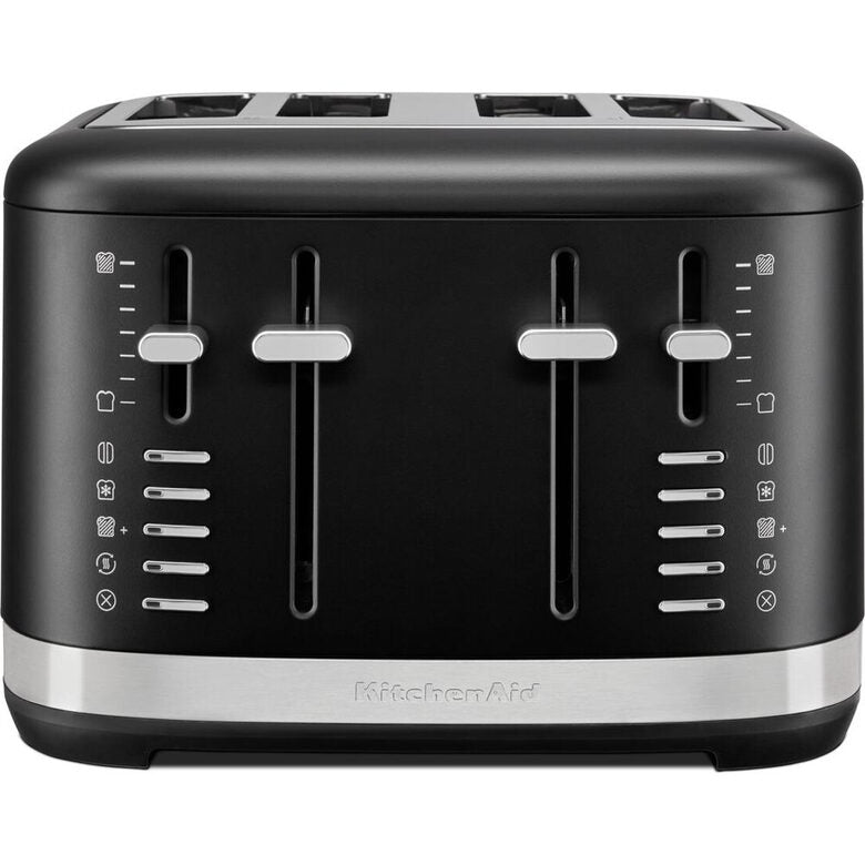 KitchenAid 5KMT4109EBM 7 Tostapane 4 fetta/e 1640 W Nero, Acciaio inox