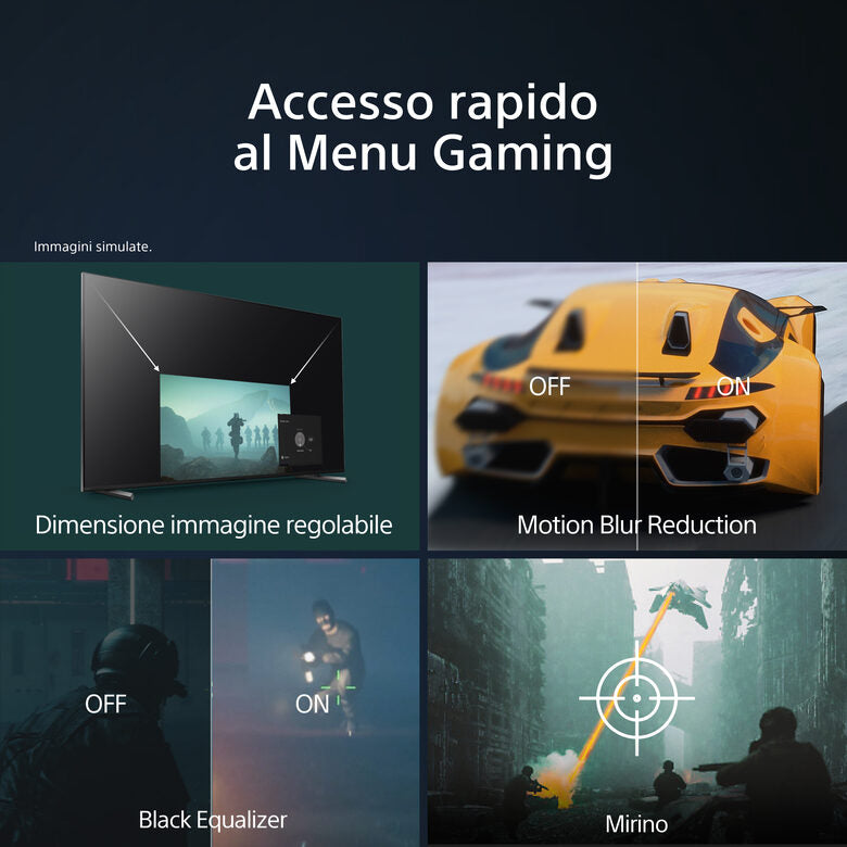 Sony KD-55X75WL Televisione Smart TV 55 Pollici Led 4K Hdr Google TV Bravia Core Narrow Bezel Design