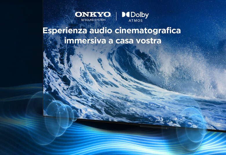 TCL 65C655 Televisione Smart TV 65 Pollici Qled 4K Serie C6 Dolby Vision Atmos Google TV Audio Onkyo