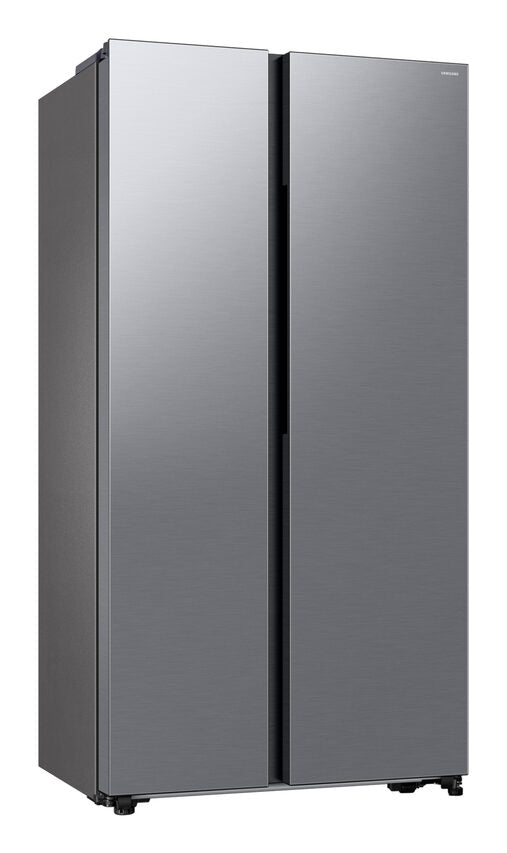 Samsung RS57DG400EM9 Frigorifero Side By Side A Libera Installazione, No Frost, AI Inverter, SmartThings Energy, Classe E, Acciaio Inox