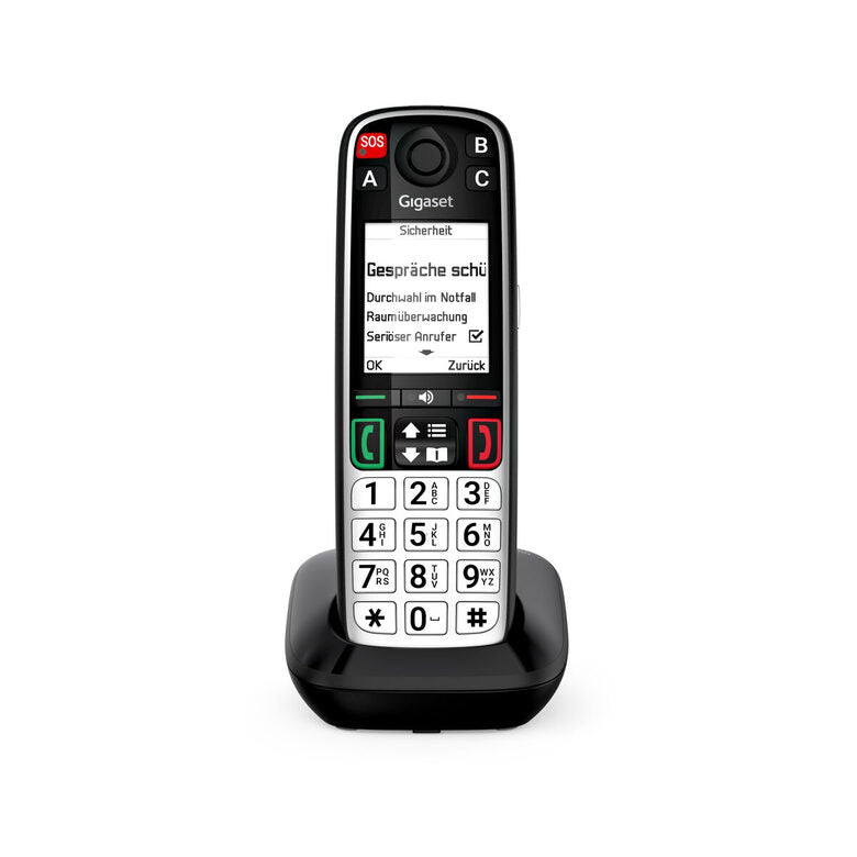 Gigaset EASY 500 Telefono analogico/DECT Identificatore di chiamata Nero, Argento