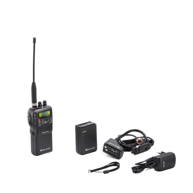 Midland Alan 42 DS C1267 ricetrasmittente 40 canali 26.565 - 27.99125 MHz Nero