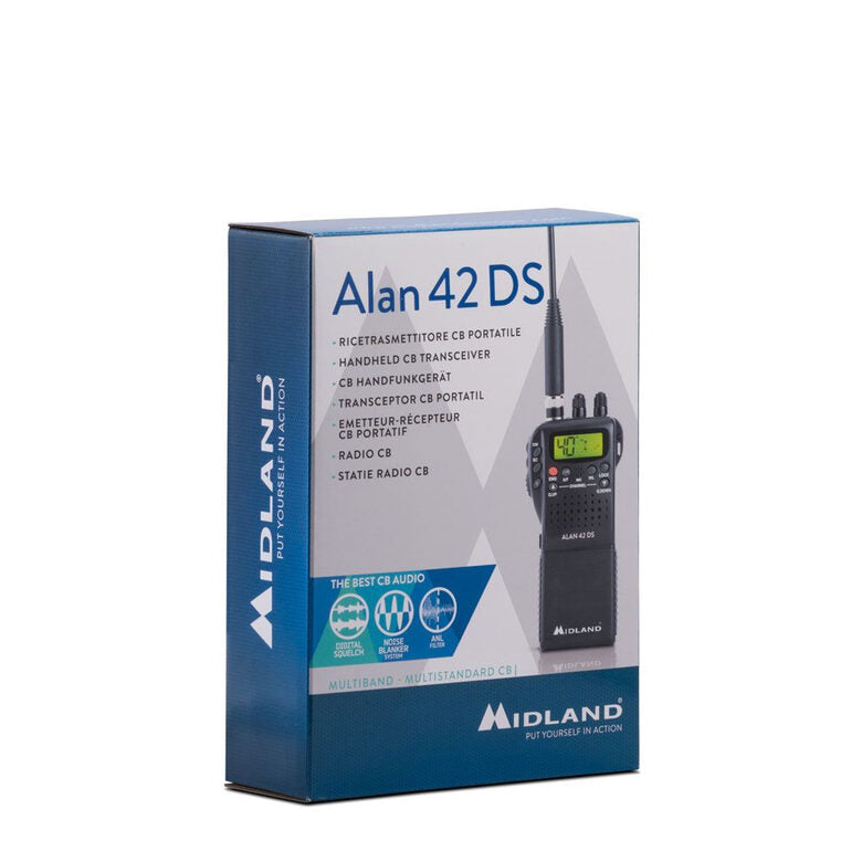 Midland Alan 42 DS C1267 ricetrasmittente 40 canali 26.565 - 27.99125 MHz Nero