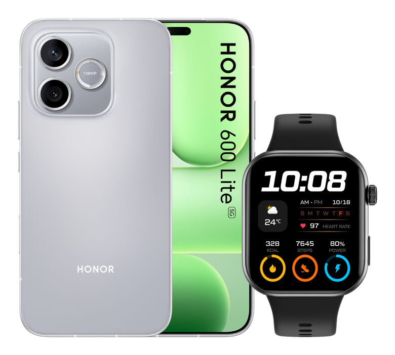 Honor BUNDLE 600 LITE 256GB V GREY+WATCH 2i BLACK 16,8 cm (6.6") Doppia SIM 5G USB tipo-C 16 GB 6520 mAh Grigio