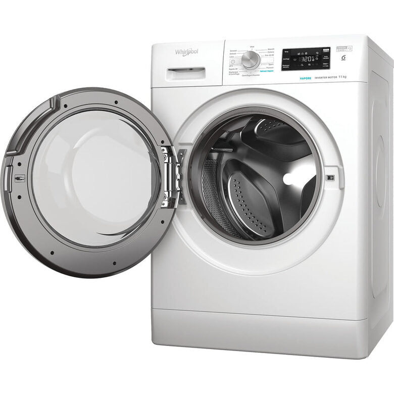 Whirlpool FFB 1148 BSV IT Lavatrice A Libera Installazione 11 Kg, 1400 Giri, Tecnologia 6° Senso, Classe A, Bianco