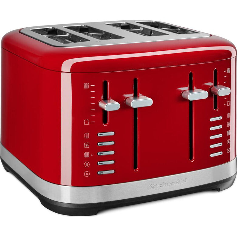 KitchenAid 5KMT4109EER Tostapane 4 fetta/e 1640 W Rosso, Acciaio inox