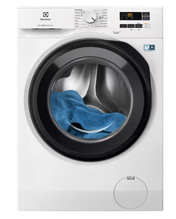 Electrolux EW6FBG19G Serie 600 Lavatrice A Libera Installazione 9 Kg, 1400 Giri, Motore Inverter+, Hygiene, Time Manager®, SensiCare, Classe A, Bianco