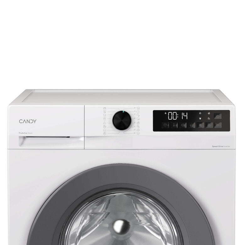 Candy GD 49G8-S Prowash 300 Lavatrice A Libera Installazione 9 Kg, 1400 Giri, Classe A, Inverter, Fresh Vapor, 8 Cicli Rapidi, Bianco