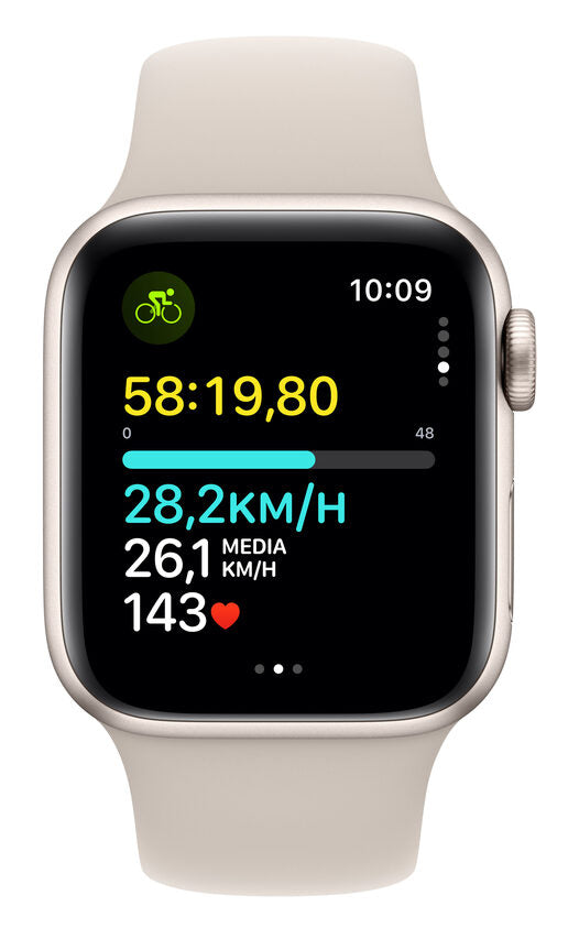 Apple Watch SE GPS Cassa 40mm in Alluminio Galassia con Cinturino Sport Galassia - S/M