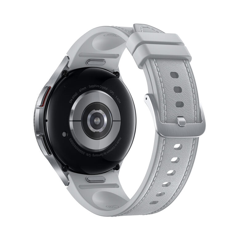 Samsung Galaxy Watch6 Classic Smartwatch Fitness Tracker Ghiera Interattiva in Acciao Inox 47mm Silver