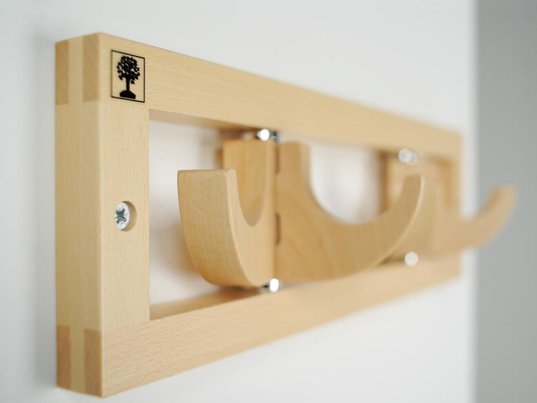 Foppapedretti Flat 2 appendiabiti Montabile a parete 4 gancio(i) Legno