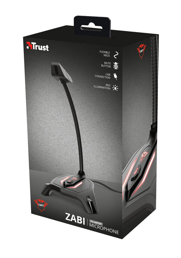 Trust GXT 215 Zabi Nero Microfono per PC
