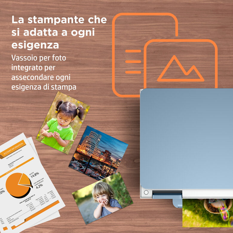 HP ENVY Inspire 7221e Wireless All-in-One Colore Stampante, Instant Ink; Stampa di foto
