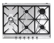 Smeg SRV575GH5 piano cottura Acciaio inossidabile Da incasso Gas 5 Fornello(i)