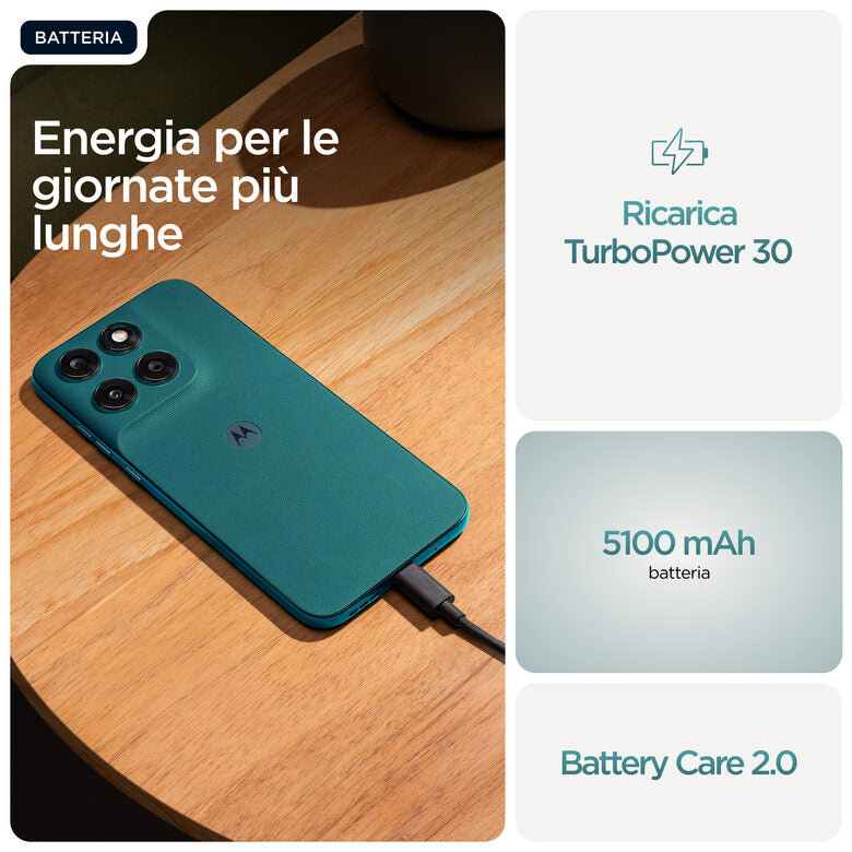 Motorola moto g77 17,3 cm (6.8") Dual SIM ibrida Android 16.0 5G USB tipo-C 8 GB 256 GB 5200 mAh Verde