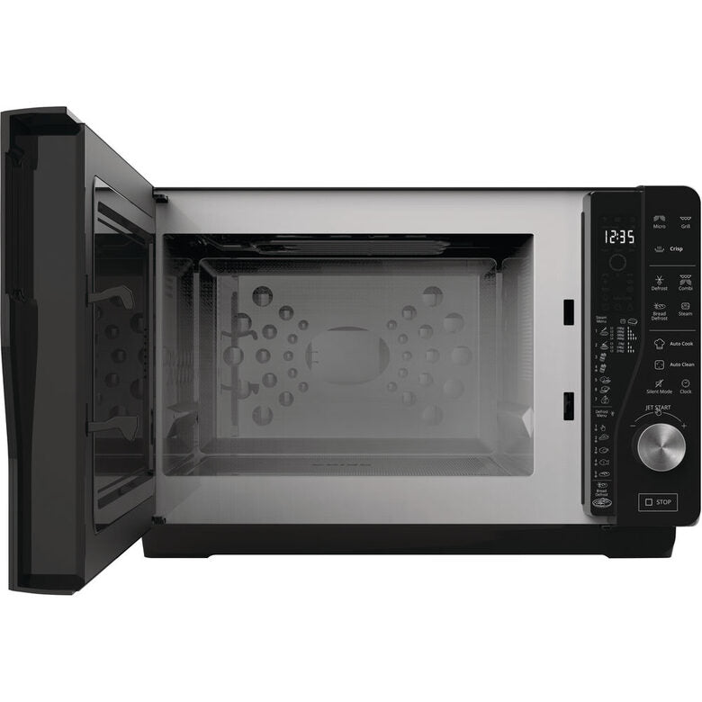 Whirlpool MWF 427 SL Superficie piana Microonde combinato 25 L 800 W Nero, Argento