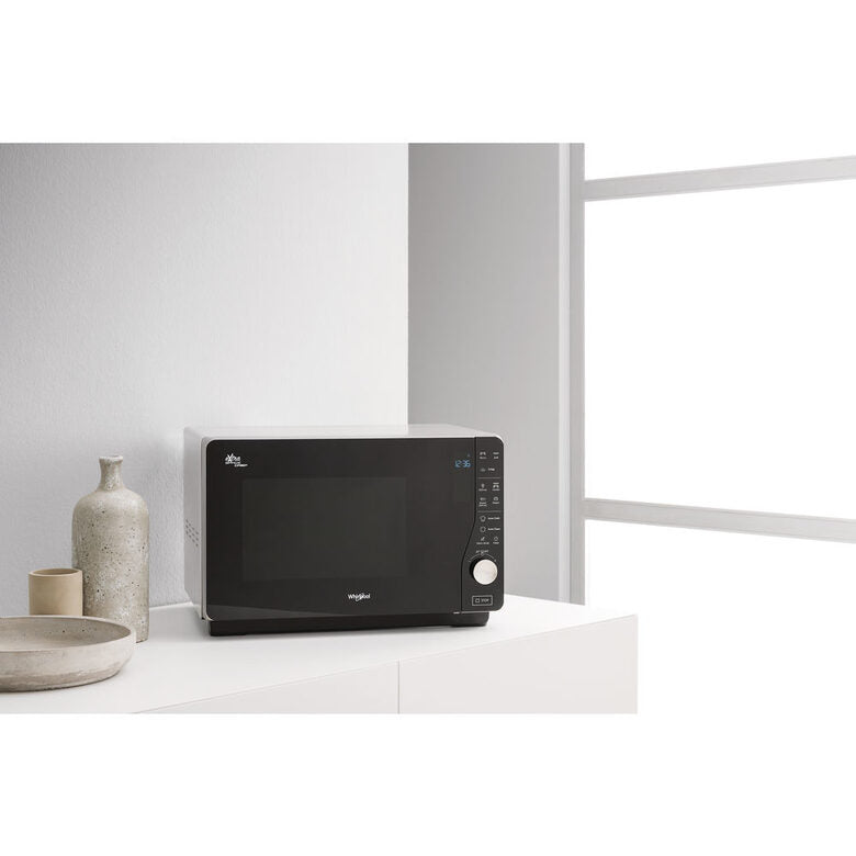 Whirlpool MWF 427 SL Superficie piana Microonde combinato 25 L 800 W Nero, Argento