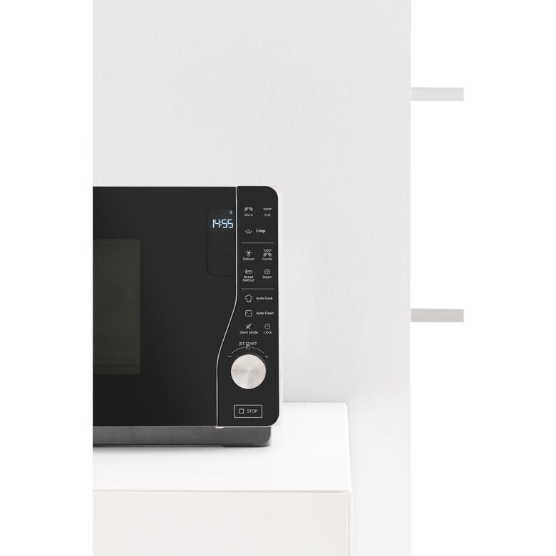 Whirlpool MWF 427 SL Superficie piana Microonde combinato 25 L 800 W Nero, Argento