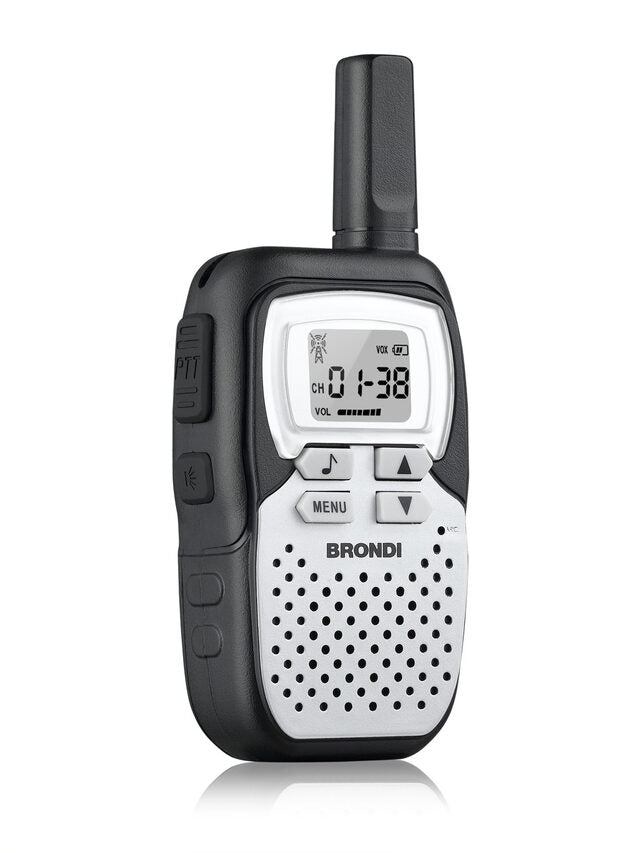 Brondi FX-COMPACT SPORT+ ricetrasmittente 8 canali 446 - 446.1 MHz Nero, Argento