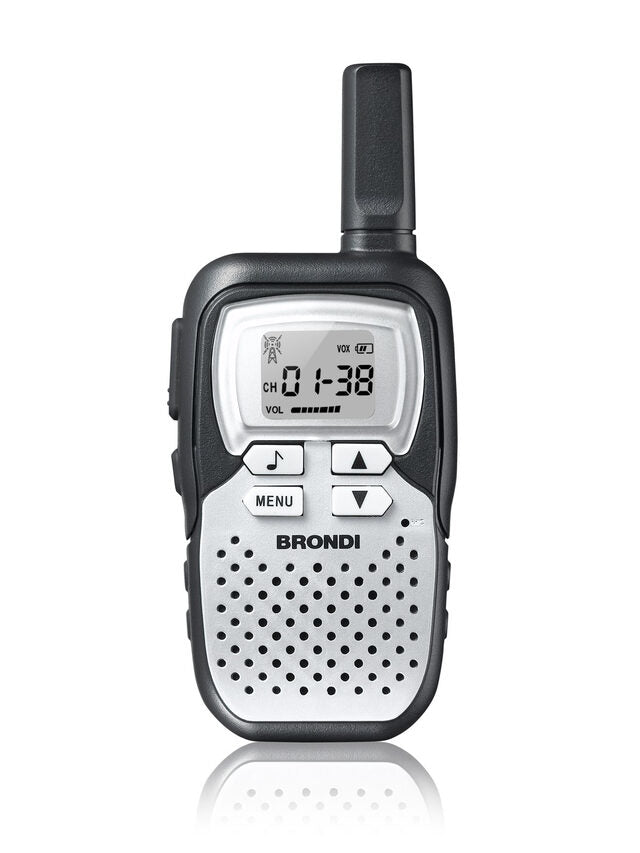 Brondi FX-COMPACT SPORT+ ricetrasmittente 8 canali 446 - 446.1 MHz Nero, Argento