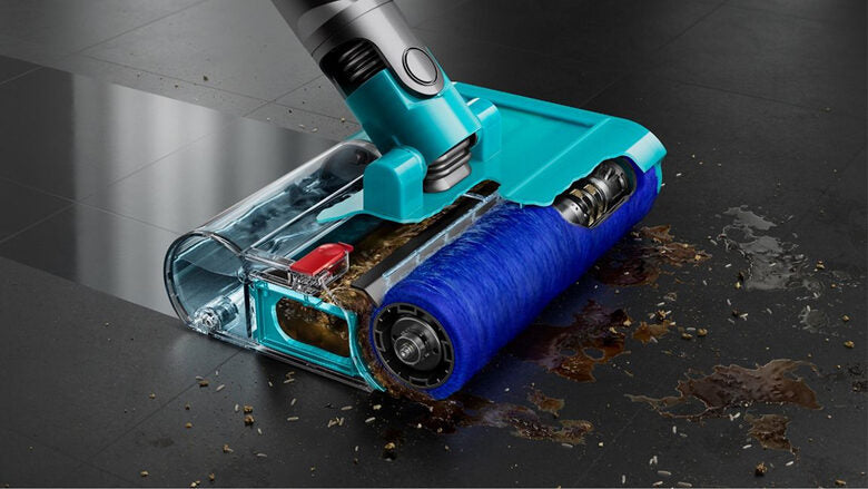 Dyson V15s Detect Submarine Aspirapolvere a bastone 2 in 1 Batteria Secco e bagnato Senza sacchetto 0,77 L Nichel, Giallo