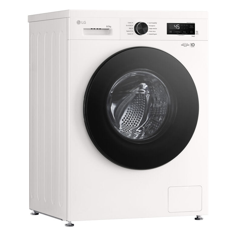 LG W4NX1085NWB Lavasciuga 8/5kg Serie X1, Classe A/E, 6 Motion Direct Drive, Wi-Fi, 1400 giri, Allergy Care, Bianca