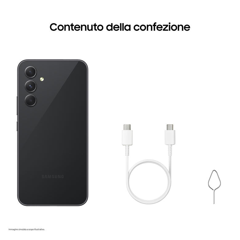 Samsung Galaxy A54 5G Display FHD+ Super AMOLED 6.4”, Android 13, 8GB RAM, 256GB, Doppia SIM, Batteria 5.000 mAh, Awesome Graphite