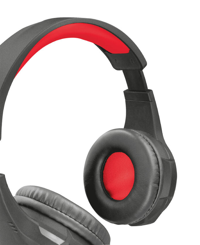 Trust GXT 307 RAVU Auricolare Cablato A Padiglione Giocare Nero, Rosso