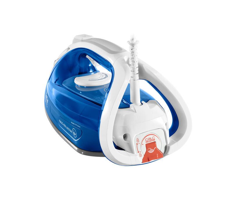 Tefal UltraGliss FV4964 ferro da stiro Ferro a vapore Durilium 2500 W Blu, Bianco