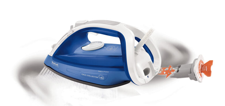 Tefal UltraGliss FV4964 ferro da stiro Ferro a vapore Durilium 2500 W Blu, Bianco