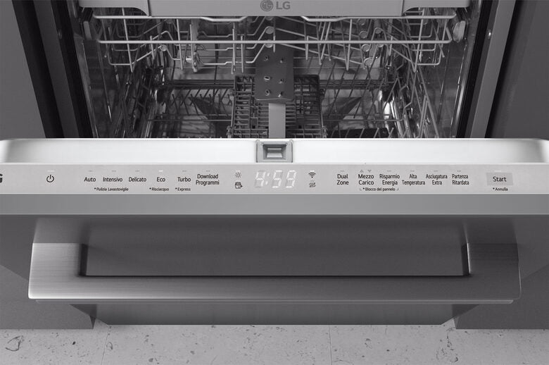 LG QuadWash DB242TX Lavastoviglie a scomparsa totale Classe D 46dB 14 coperti Wi-Fi