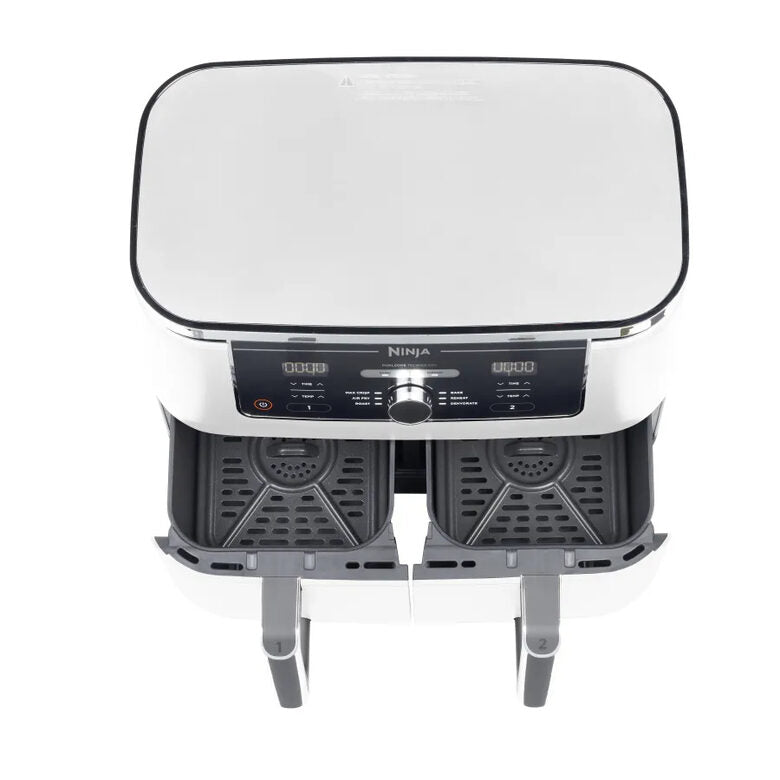 Ninja AF400EU Doppia 9,5 L Indipendente 2470 W Friggitrice ad aria calda Bianco