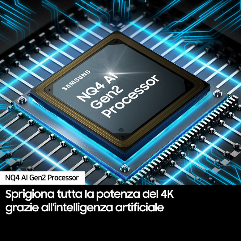 Samsung QN90D TV Neo QLED 4K 98” QE98QN90DATXZT Smart TV Wi-Fi Titan Gray Processore NQ4 AI GEN2, Tecnologia Quantum Matrix, Neo Slim Design, Dolby Atmos