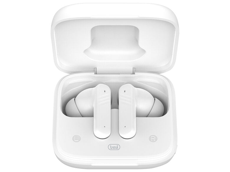 Trevi Cuffie con Traduzione Simultanea AI e Display Touch Screen EAR 100 AID Bianco
