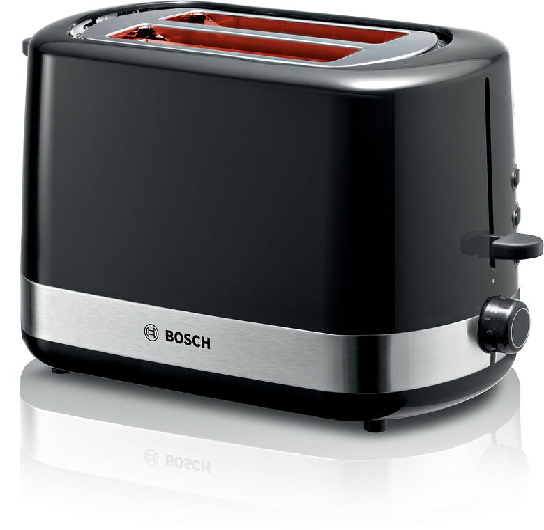 Bosch TAT6A513 tostapane 2 fetta/e 800 W Nero, Acciaio inossidabile