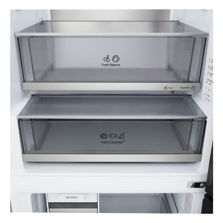 LG GBBW726AMB Frigorifero combinato Fit & Max 70cm, Classe A, 465L, AI Fresh, Wi-Fi, Metal Fresh, Door Cooling, Metal Sorbet