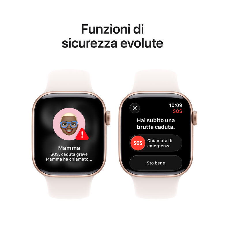 Apple Watch Series 11 GPS 42mm Cassa Alluminio Oro Rosa con Band Rosa Fard - S/M