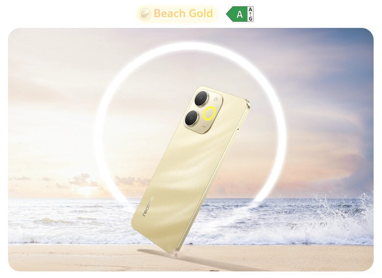 realme Note 631011009975 smartphone 17,1 cm (6.74") Doppia SIM Android 15 4G USB tipo-C 4 GB 256 GB 6000 mAh Oro